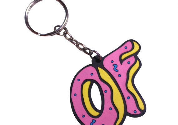 OFWGKTA: Odd Future Donut Logo Rubber Keychain