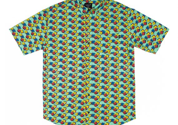 Golfwang: All Over Print Short Sleeved Woven Shirt