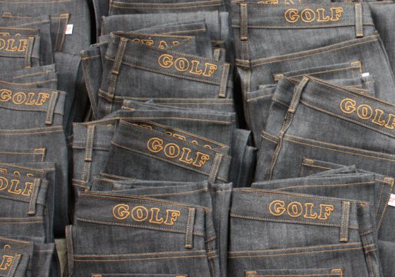 Golfwang: GOLF Raw Denim Jeans