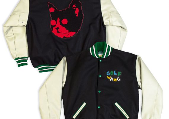 Golfwang: Custom Letterman Jacket with Chenille Appliqué