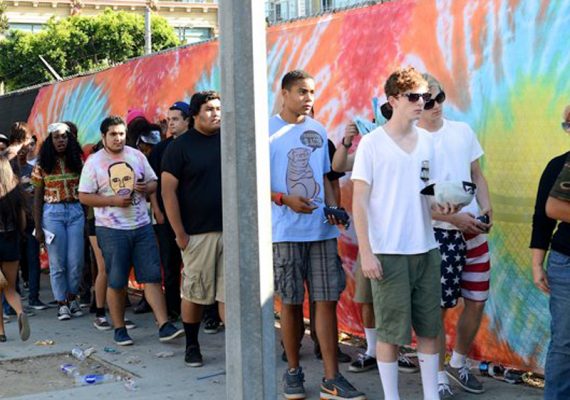 Camp Flog Gnaw Carnival 2012: Custom Tie Dye Fence Wrap