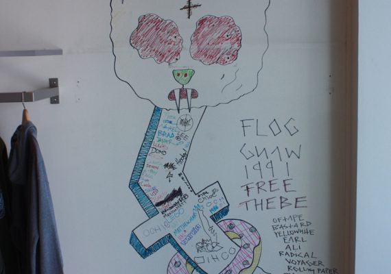 Artwork by Tyler, The Creator at Odd Future Retail Store (Interior)