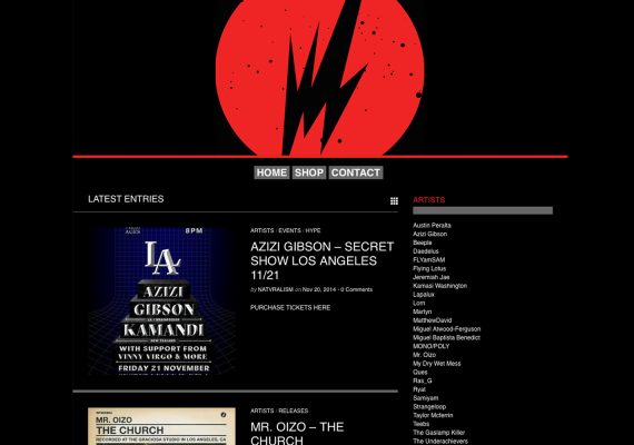 BrainFeeder Website: Homepage